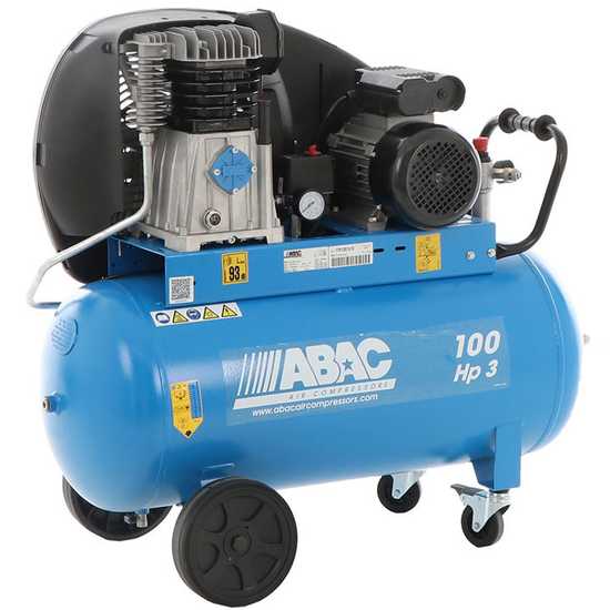 OUTLET - PICCOLI DIFETTI ESTETICI - Abac A39B 100 CM3 - Compressore aria monofase professionale a cinghia - 100 lt