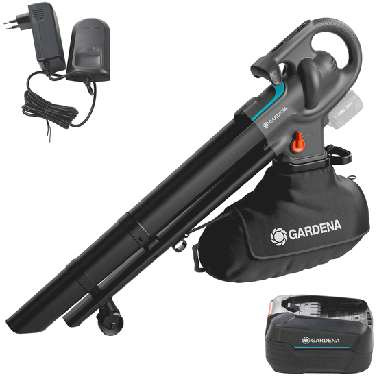 Gardena PowerJet Collect 18 P4A - Soffiatore Aspiratore a batteria - 18V 4Ah