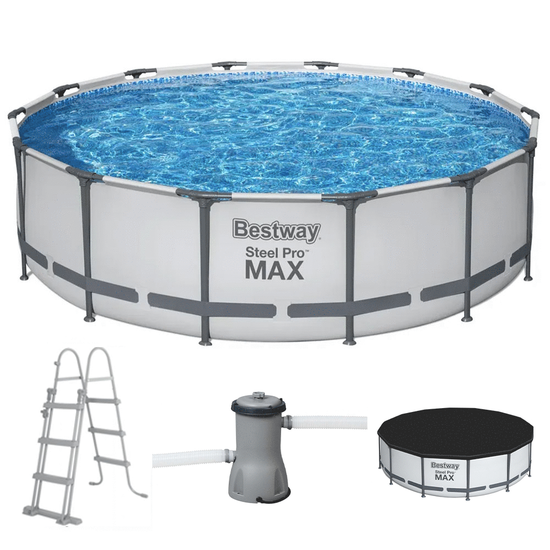 Bestway Steel Pro Max 56950 - &Oslash;427x107 cm - Piscina Rotonda per 7-8 Persone