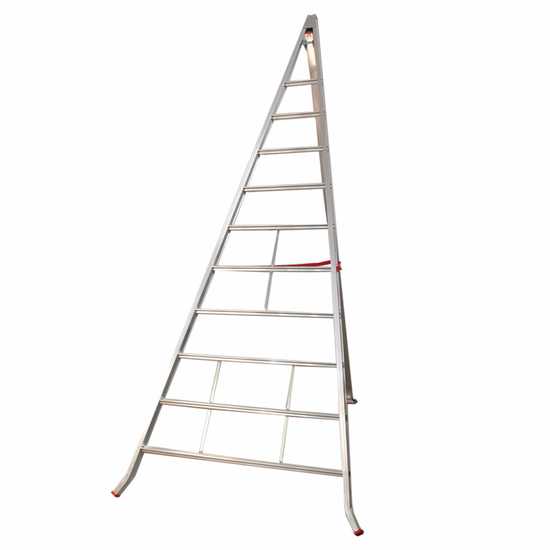 OUTLET - DIFETTI ESTETICI - Scala agricola da potatura in alluminio Country 10 3.45 mt, 10 gradini