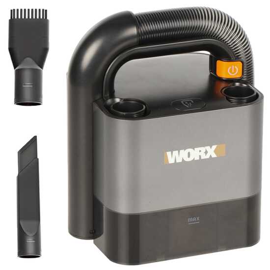 Worx WX030.9 - Aspirapolvere portatile a batteria - SENZA BATTERIE E CARICABATTERIE