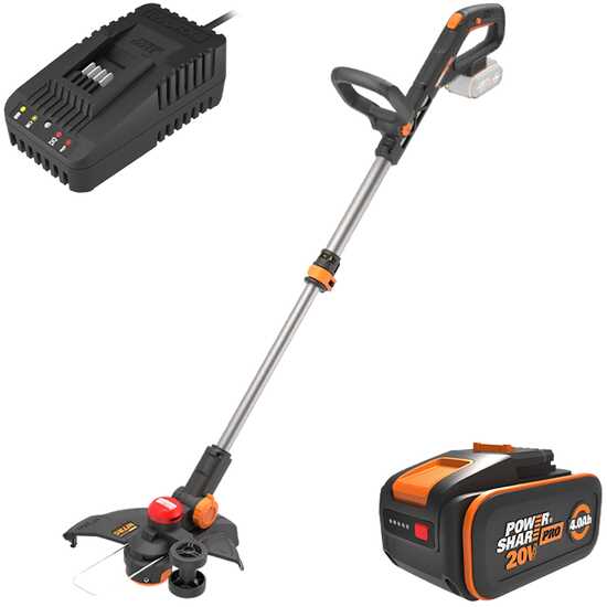 Worx WG173E - Tagliabordi a batteria 3 in 1 - 20V 4Ah