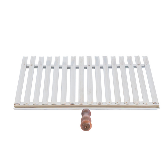 Cruccolini - Graticola in acciaio inox - Manico in legno antiscottatura