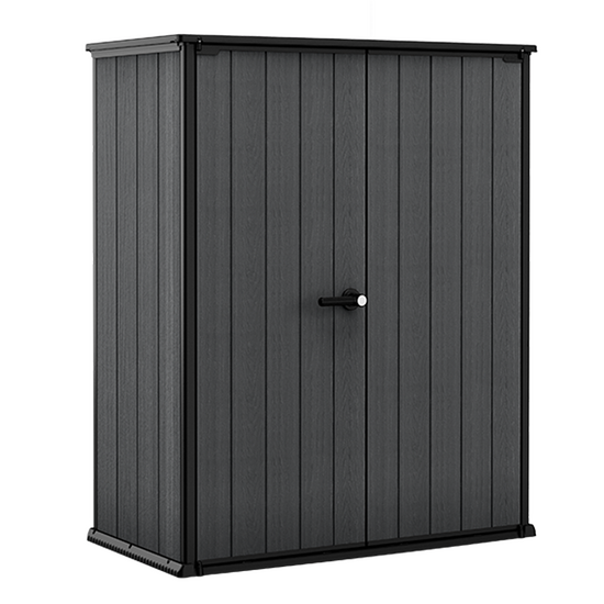 Keter Cortina Alto - Armadio porta attrezzi da giardino - 140x73.6x170.4 cm