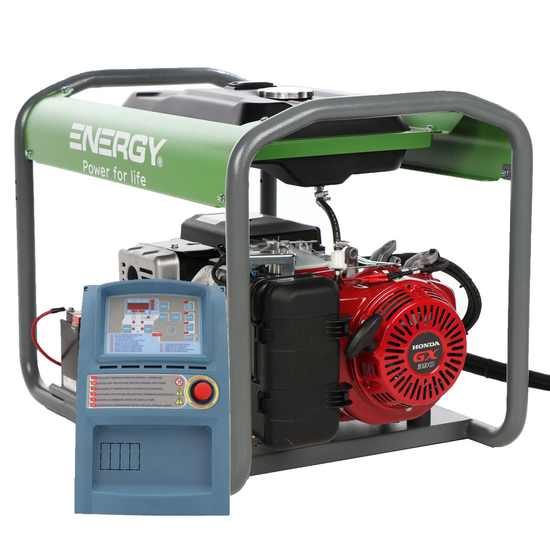 Energy EY-7MBE-A - Generatore di corrente a benzina - 6 Kw - Continua 5,4 kW Trifase + ATS