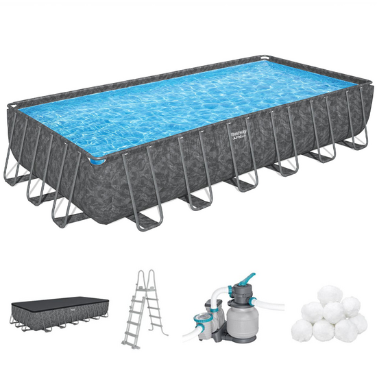 Bestway APX 365 561KG - 732x366x132 cm - Piscina fuori terra per 11-15 Persone