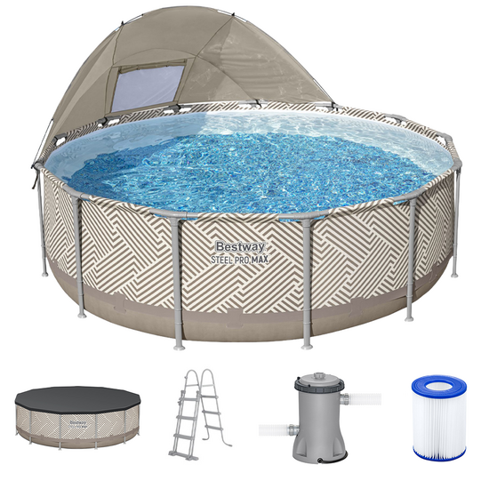 Bestway Steel Pro Max 561FY - &Oslash;396x107 cm - Piscina Rotonda per 7-8 Persone