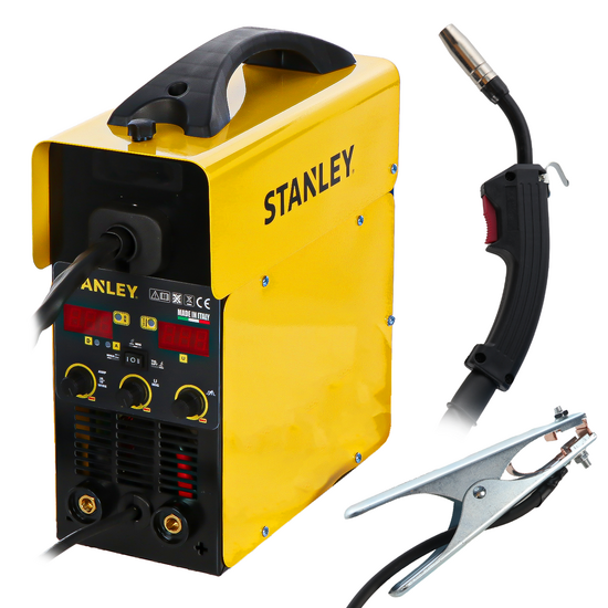 OUTLET - DIFETTO ESTETICO - STANLEY MIG 180 - Saldatrice Inverter Multiprocesso - MIG/MMA/TIG LIFT - GAS/NO GAS