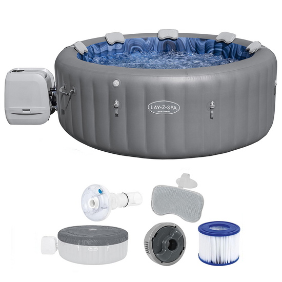 Bestway Lay-Z-Spa Santorini HydroJet 6001T - &Oslash;216x80 cm - Piscina idromassaggio spa
