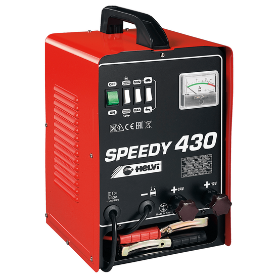 OUTLET - PICCOLI DIFETTI ESTETICI - Helvi Speedy 430 - Caricabatterie e avviatore portatile - 12/24 V - Monofase