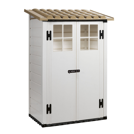 Garofalo Tuscany Evo 100 - Casetta da giardino - Con finestre e porta a doppia anta