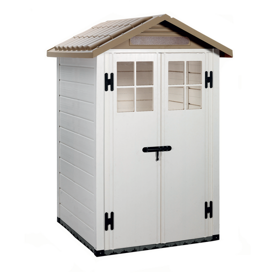 Garofalo Tuscany Evo 120 - Casetta da giardino - Con finestre e porta a doppia anta