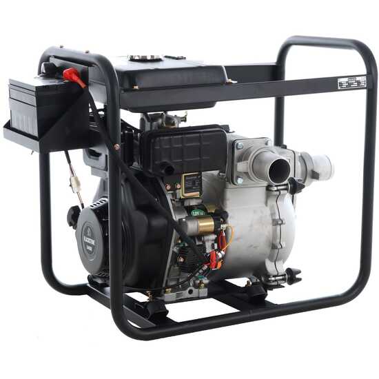 OUTLET - UTILIZZATO PER PROVA - BlackStone BD-ST 8000ES - Motopompa diesel per acque nere sporche - Raccordi 80 mm