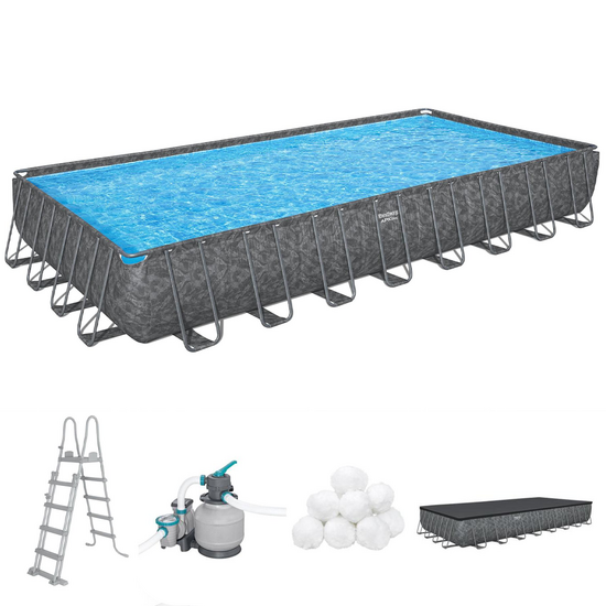 Bestway APX 365 561KJ - 956x488x132 cm - Piscina fuori terra per 21-25 Persone