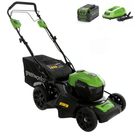 OUTLET - UTILIZZATO PER PROVA - Greenworks GD40LM46SPK4 - Tagliaerba semovente a batteria - 40V/4Ah - Taglio 46 cm