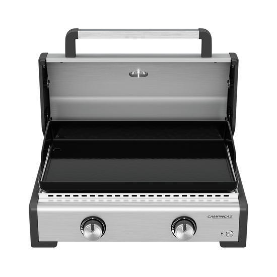 Campingaz Master 2 Pro - Plancha a gas portatile con coperchio