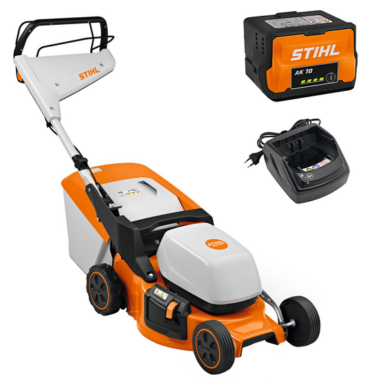 STIHL RMA 248 T - Tagliaerba trazionato con batteria AK 10 - 36V 2Ah - Taglio 46 cm