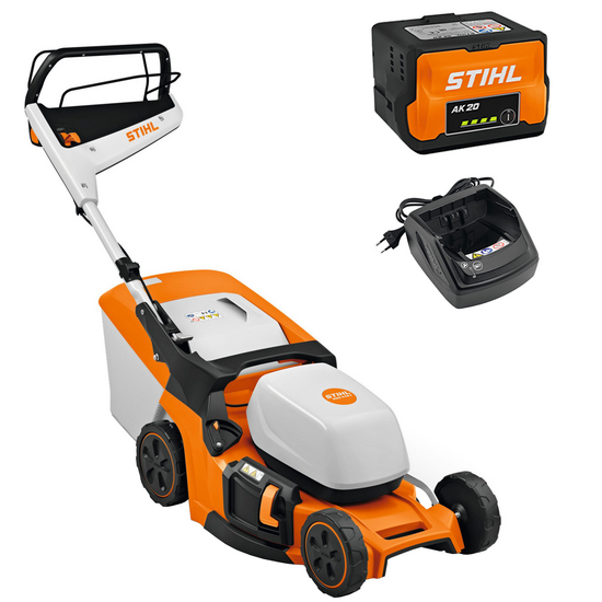 STIHL RMA 448 V - Tagliaerba semovente con batteria AK 20 - 36V 4Ah - Taglio 46 cm