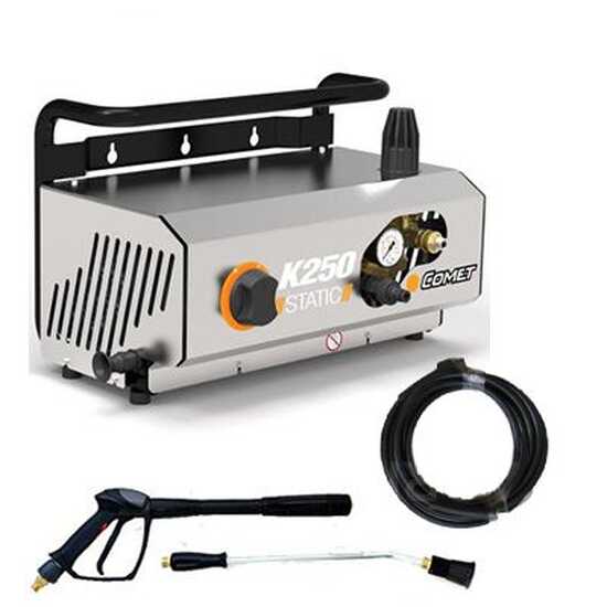 OUTLET - UTILIZZATA PER PROVA - Comet K250 Static 10/150 M - Idropulitrice professionale a freddo - 150 bar - 600 l/h - a muro e a terra