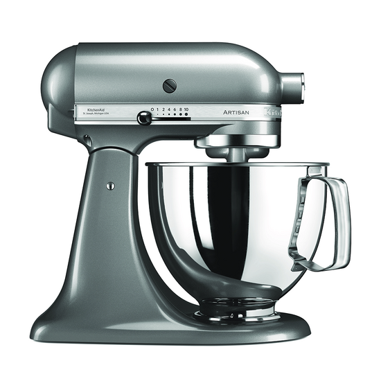 KitchenAid Artisan 5KSM125-ECU Argento - Planetaria con testa reclinabile