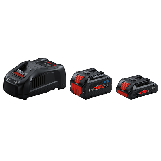 Bosch - Set ProCORE 18V per Linea Blu Professional - Con due batterie da 4.0 - 5.5 Ah e caricabatteria