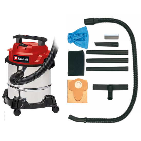 Einhell TC-VC 1812/1 S - Bidone aspirasolidi e liquidi