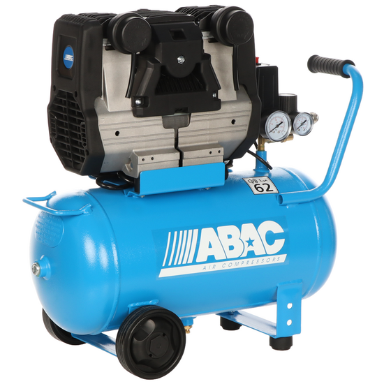 ABAC POLE POSITION QUIETE OS20 - Compressore aria elettrico monofase silenziato - Oil-less - Motore 2 HP - 24 lt