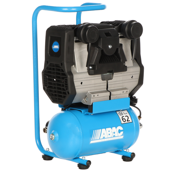 ABAC START QUIETE OS20 - Compressore aria elettrico monofase silenziato - Oil-less - Motore 2 HP - 6 lt