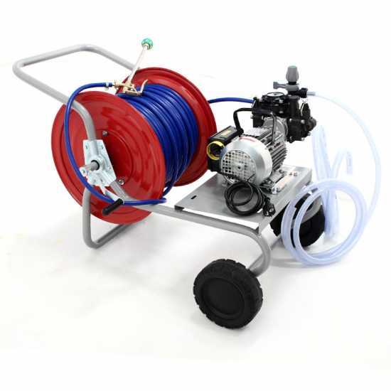 Kit motopompa irrorazione con carrello - Pompa Comet MC 20/20 con motore elettrico