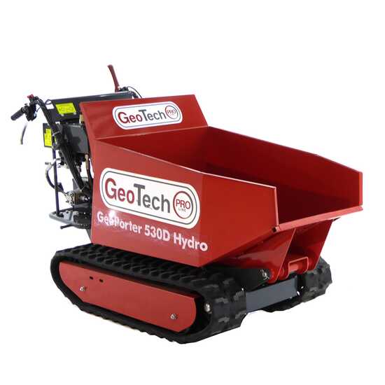 OUTLET - UTILIZZATA PER PROVA - GeoTech-Pro GeoPorter 530D Hydro - Minitransporter con cassone dumper idraulico 500Kg