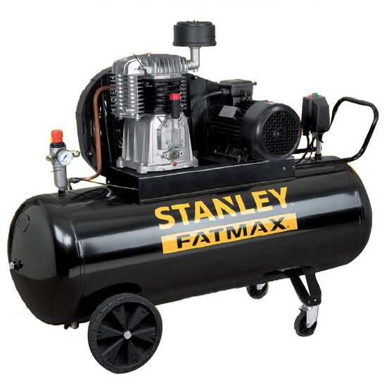 OUTLET - PICCOLI DIFETTI ESTETICI - Stanley Fatmax BA 851/11/270 - Compressore aria elettrico trifase a cinghia - Motore 7.5 HP - 270 lt