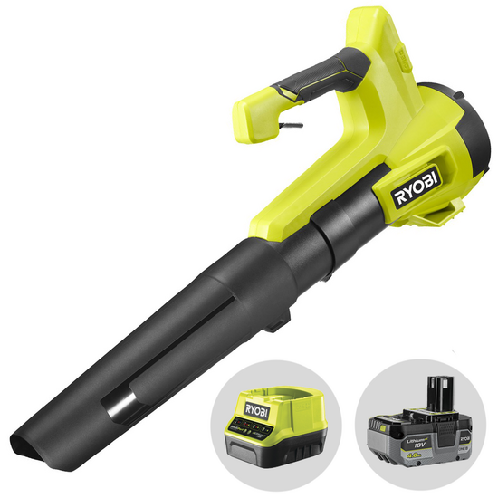 Ryobi RY18BLB-140 - Soffiatore a batteria per foglie turbojet - 18 V 4 Ah