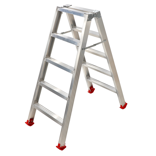 Scala in alluminio doppia 1031, 2x5 gradini, 1,20 mt