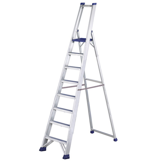 Svelt Regina, 8 gradini, 2,45 mt - Scalandrino in alluminio con cavalletto