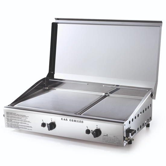 Ompagrill Double 4071/Cover/M - Plancha a gas con coperchio
