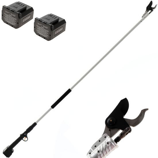 OUTLET - SENZA IMBALLO ORIGINALE - Volpi KV201 - Forbice elettrica da potatura su asta - 2X21.6V 4Ah