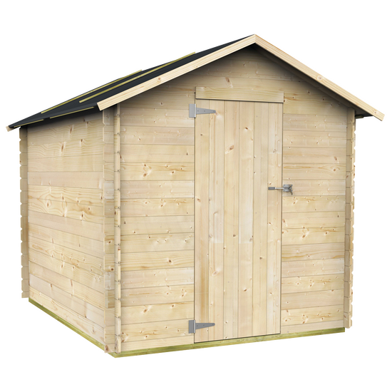 Alce Formia 178x218 - Casetta da giardino in legno - Con tetto a due falde - 178x218x188 cm