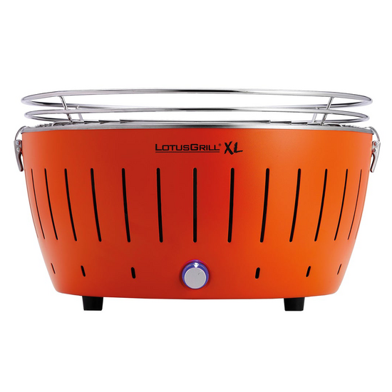 LotusGrill LG G435 U OR - Barbecue portatile per esterno XL - Scocca arancione