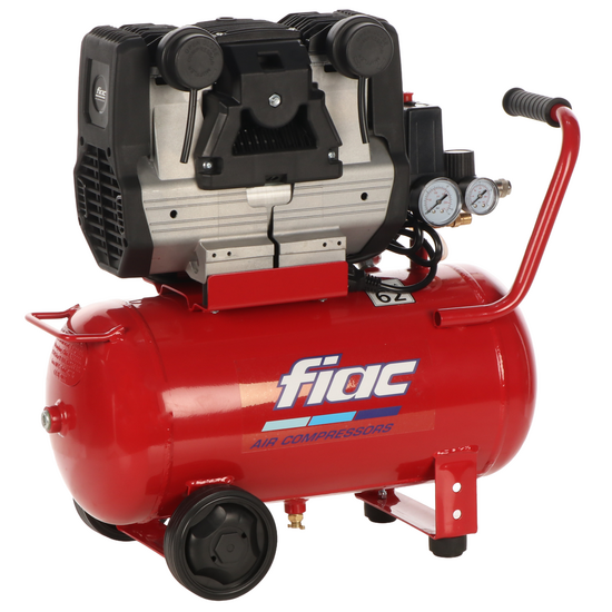 FIAC Xilence 24 XS258 - Compressore aria elettrico monofase silenziato - Oil-less - Motore 2 HP - 24 lt
