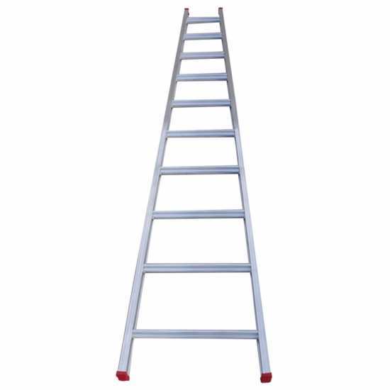 Scala agricola conica professionale in alluminio S110L10 2.90 mt, 10 gradini