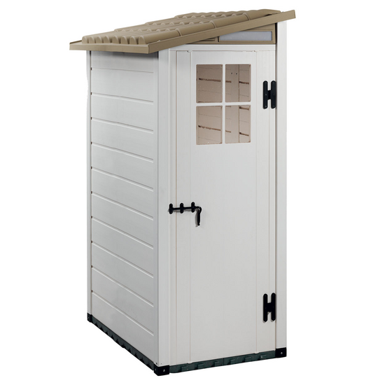 Garofalo Tuscany Evo 100 Terrace - Casetta da giardino - Con finestra e porta ad anta singola - 82.5x122.5x201 cm