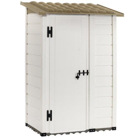 Garofalo Tuscany 100 - Casetta da giardino - Con porta decentrata - 122.5x82.5x201 cm