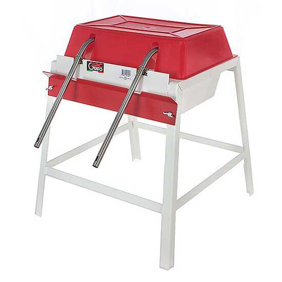 OUTLET - DIFETTI ESTETICI - Grifo 2 attacchi - Riempitrice manuale con beccucci inox e serbatoio in plastica