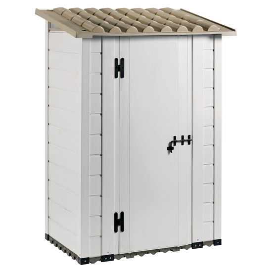 Garofalo Tuscany 100 - Casetta da giardino - Con tetto monofalda - 122.5x82.5x201 cm