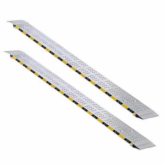 Gierre RF200 - Coppia rampe di carico fisse da 2 mt in alluminio senza bordi - Portata 12 quintali - Per trattorino, quad, etc.