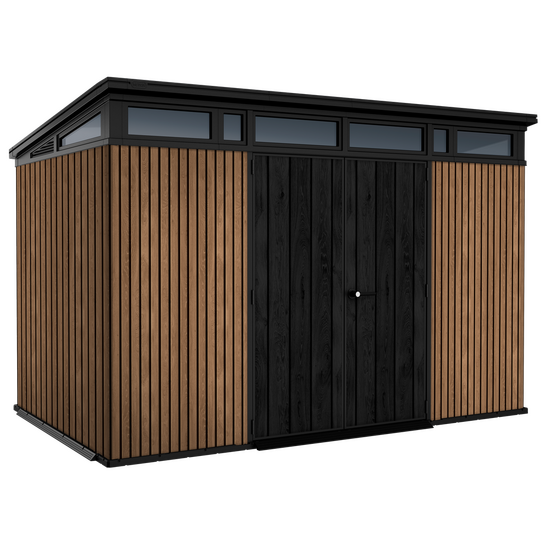 Keter Signature Venetian 11x7 - Casetta da giardino - Con porta doppia anta - 340x218x226 cm