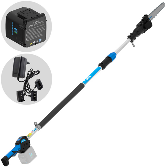 Campagnola T-REX 250-300 - Potatore manuale elettrico a batteria su asta  - Batteria da 21,6V 5Ah