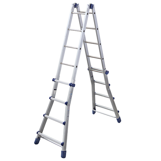 Facal Briko Blu, 2x9 gradini, 4.56 mt - Scala in alluminio telescopica