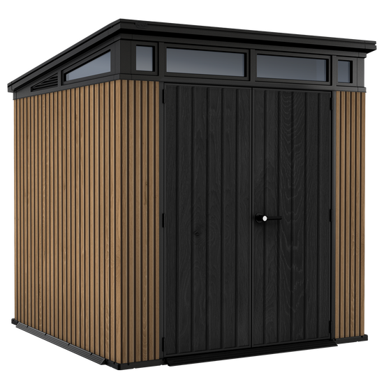 Keter Signature Venetian 7x7 - Casetta da giardino - Con porta doppia anta - 214x218x226 cm