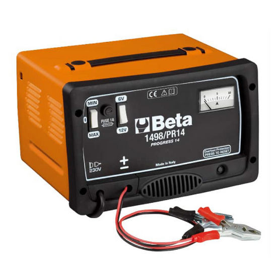 Beta 1498/PR14 - Caricabatterie portatile - 6/12V  - Monofase